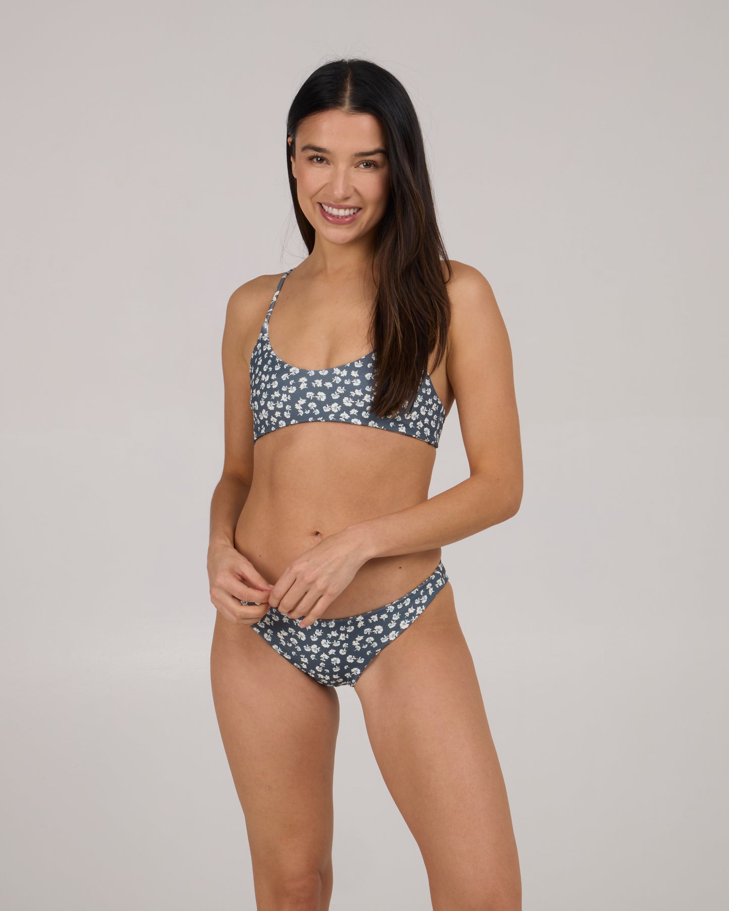 SALTY CREW BIKINI TOP RATTAN PALMS REV BRALETTE