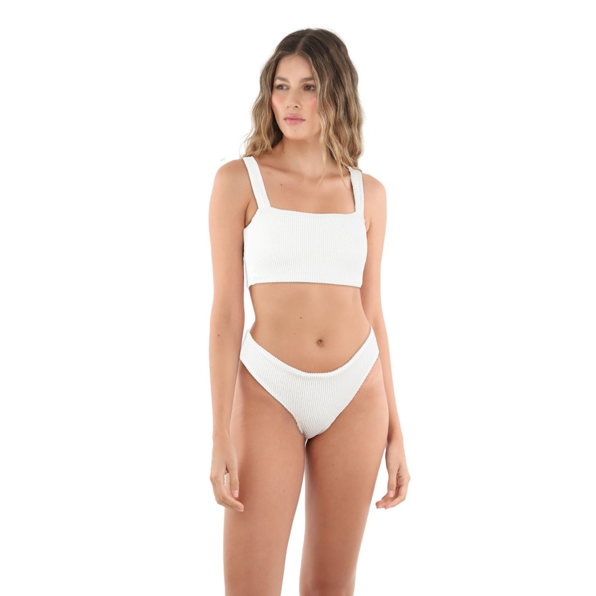 MALAI BIKINI BOTTOM TEXTURED WAVE PARAMOUNT