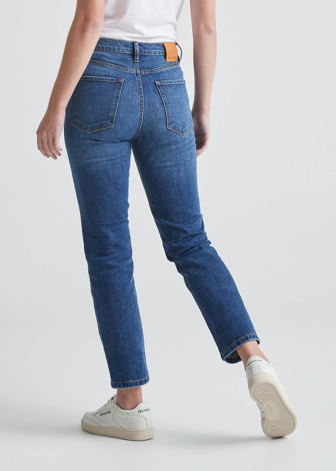 DU/ER DENIM MIDWEIGHT HIGH RISE STRAIGHT