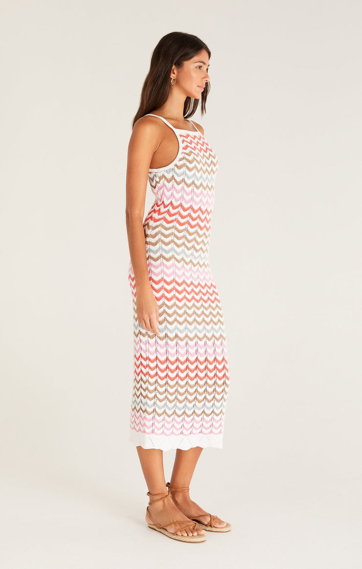 Z SUPPLY DRESS CAMILLE STRIPE CROCHET