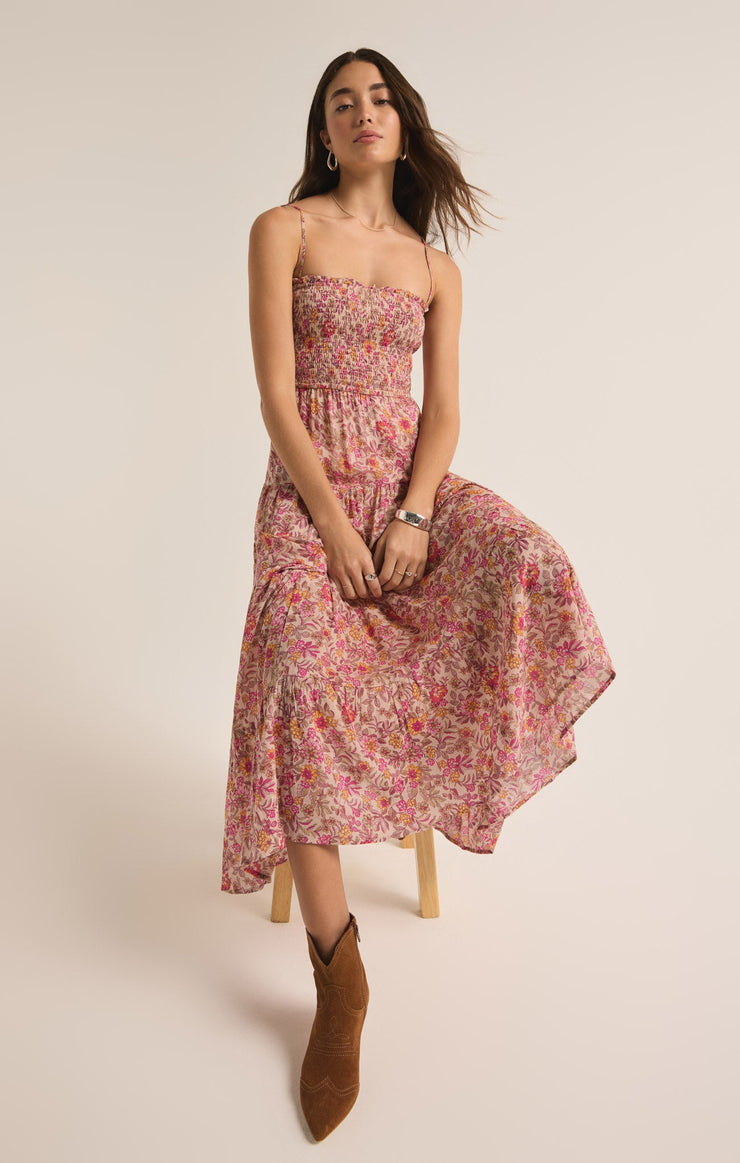 Z SUPPLY DRESS BALOS LIMA FLORAL MIDI