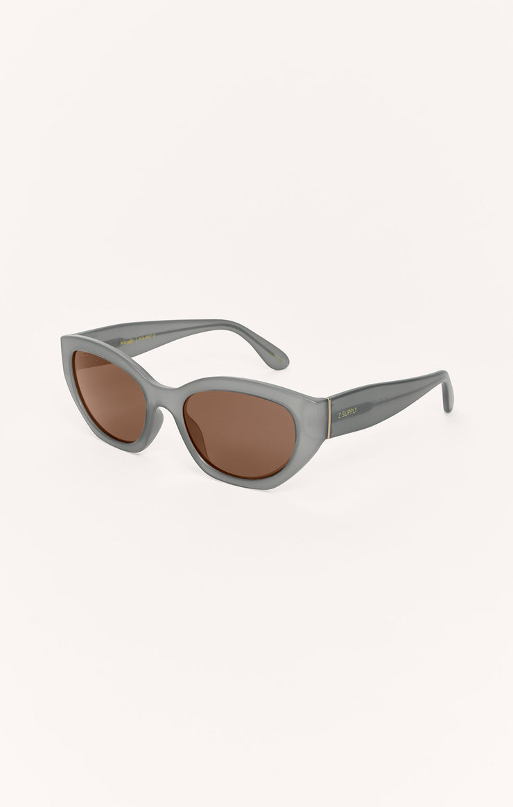 Z SUPPLY SUNGLASS MIRAGE PEWTER | BROWN POLARIZED