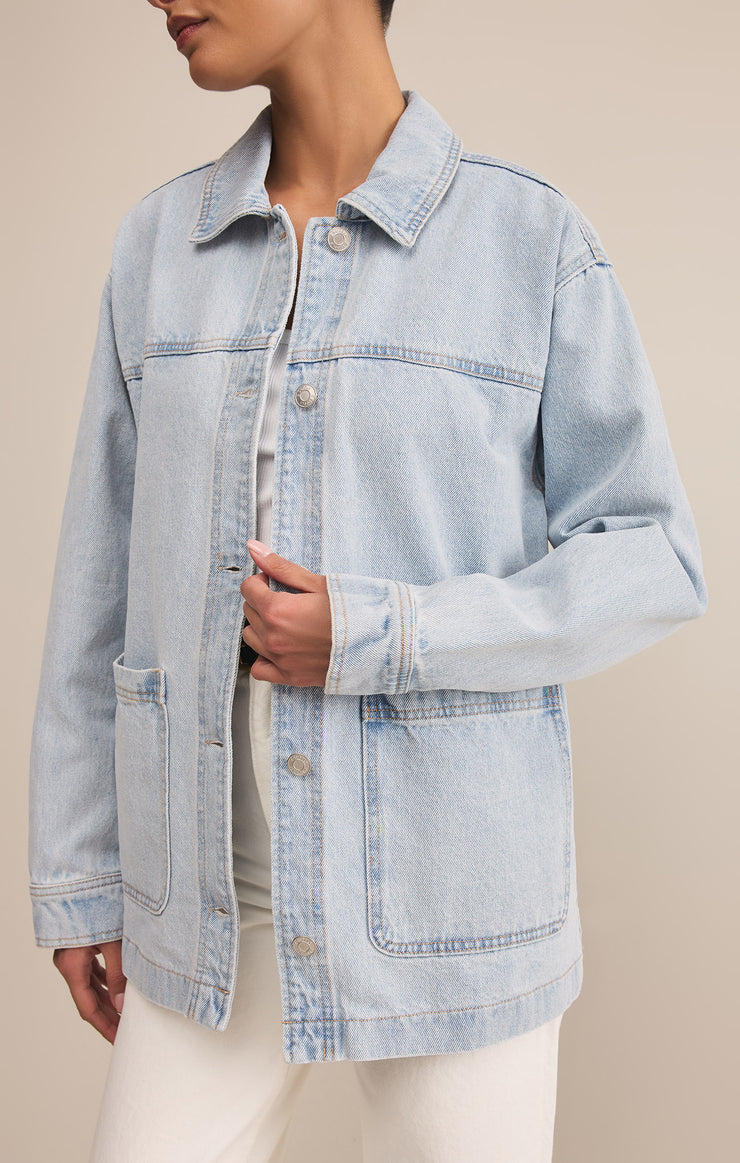 Z SUPPLY JACKET ON THE ROAD DENIM