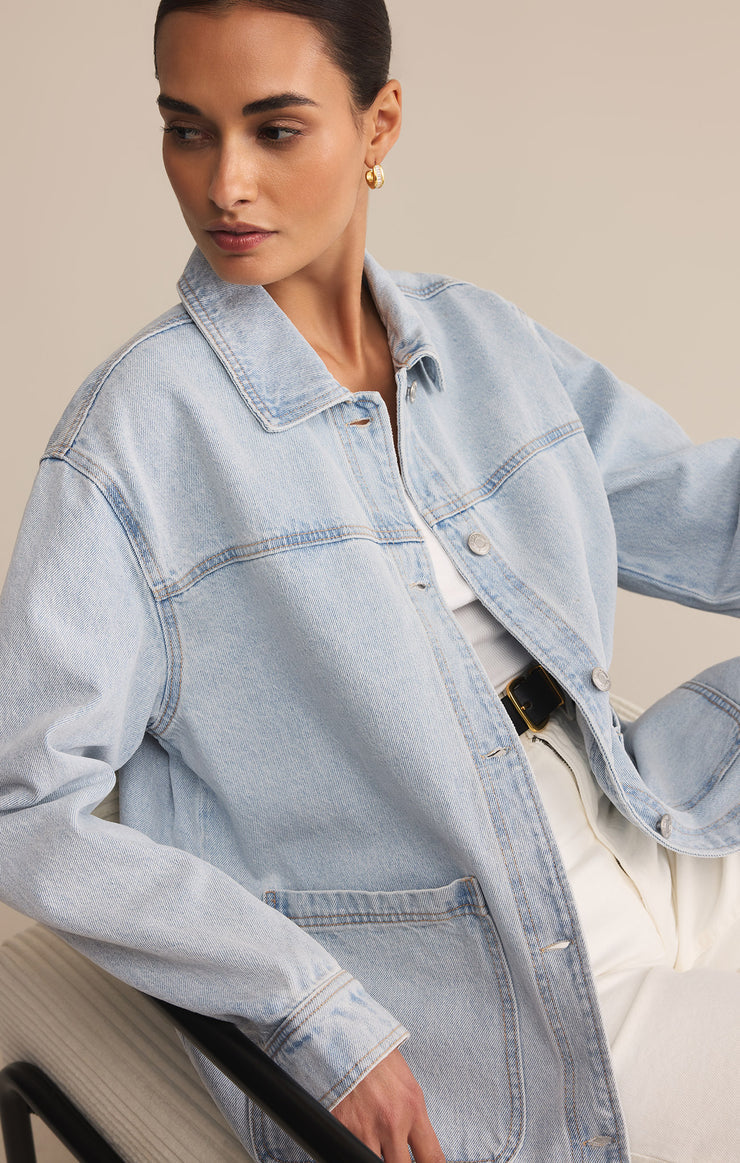 Z SUPPLY JACKET ON THE ROAD DENIM