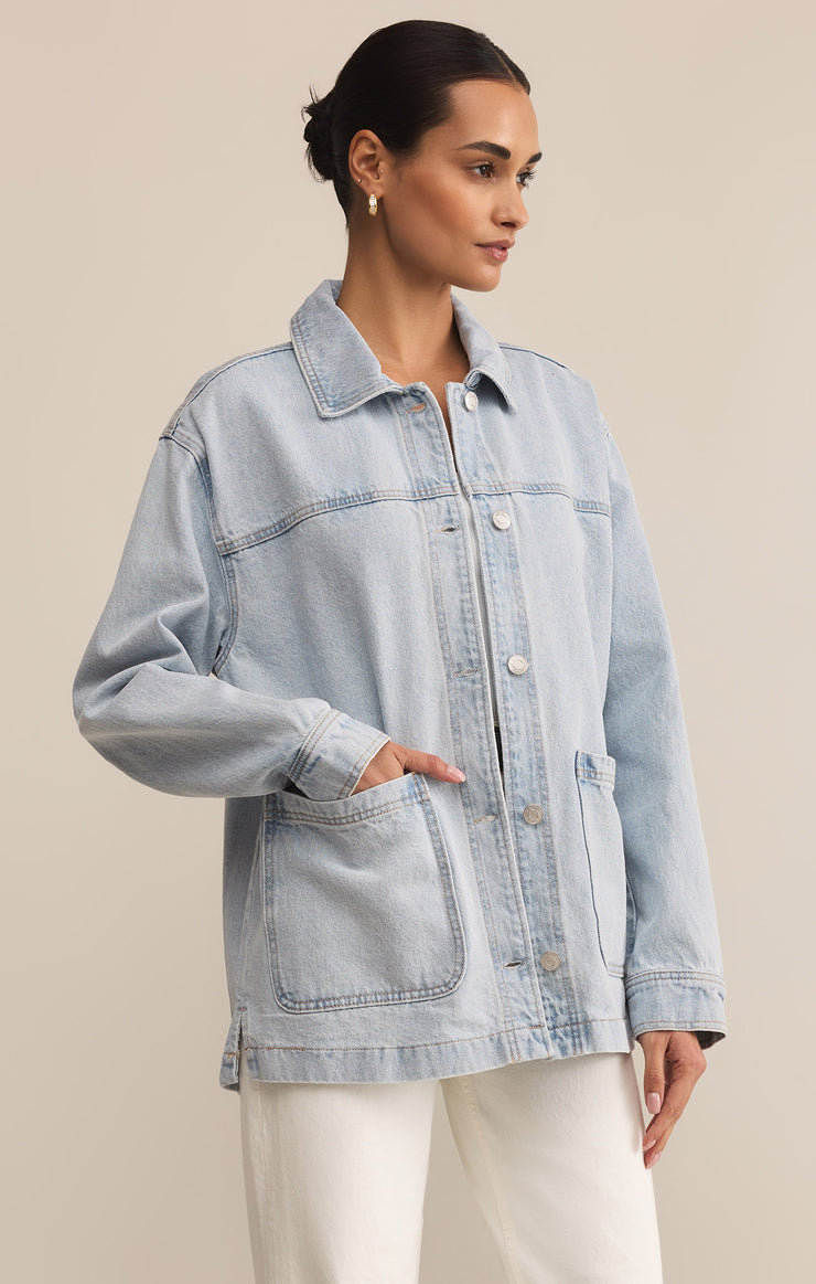 Z SUPPLY JACKET ON THE ROAD DENIM