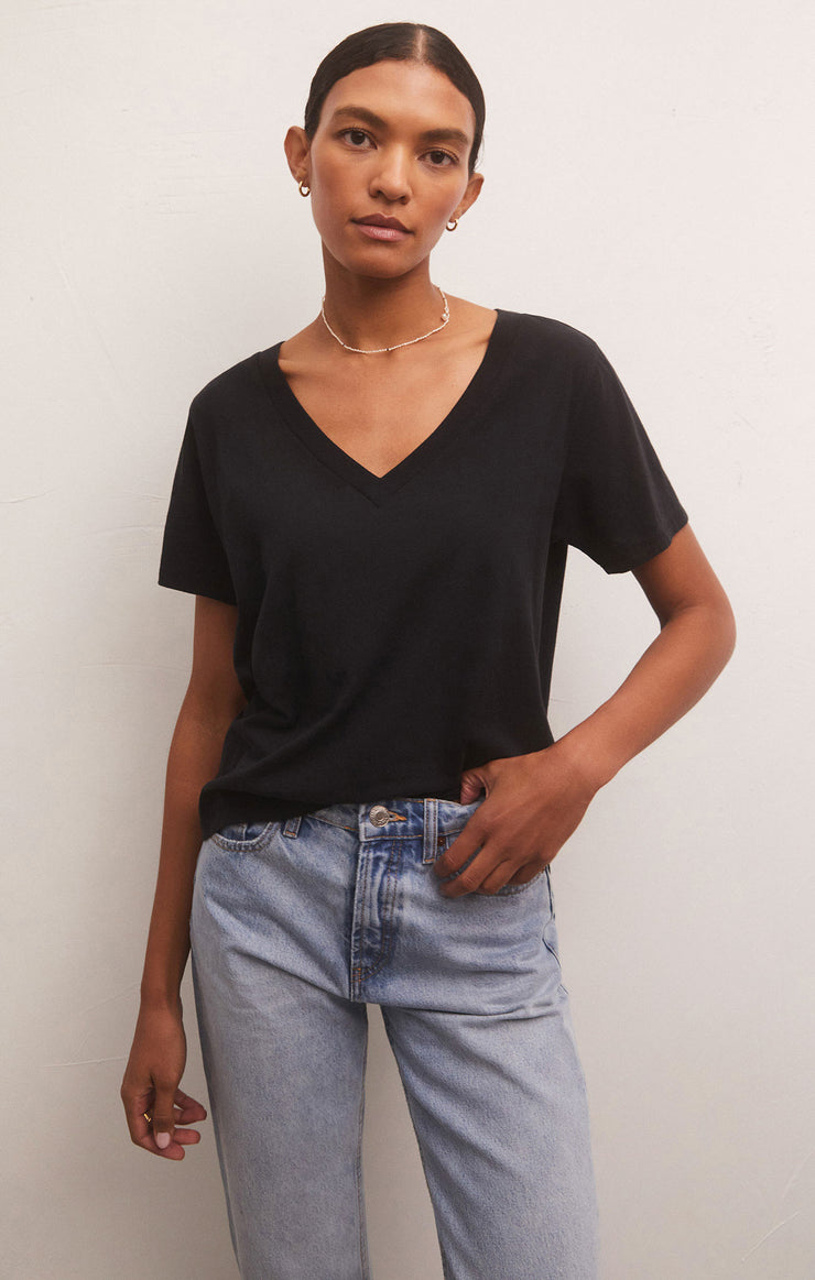 Z SUPPLY TEE GIRLFRIEND V-NECK
