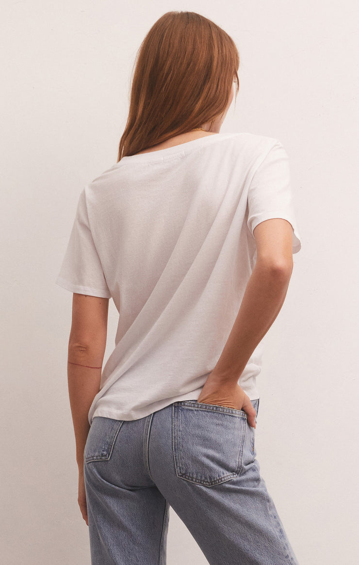 Z SUPPLY TEE GIRLFRIEND V-NECK