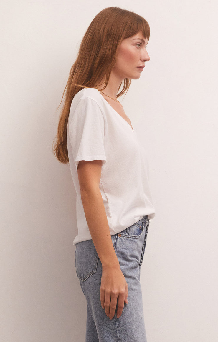 Z SUPPLY TEE GIRLFRIEND V-NECK
