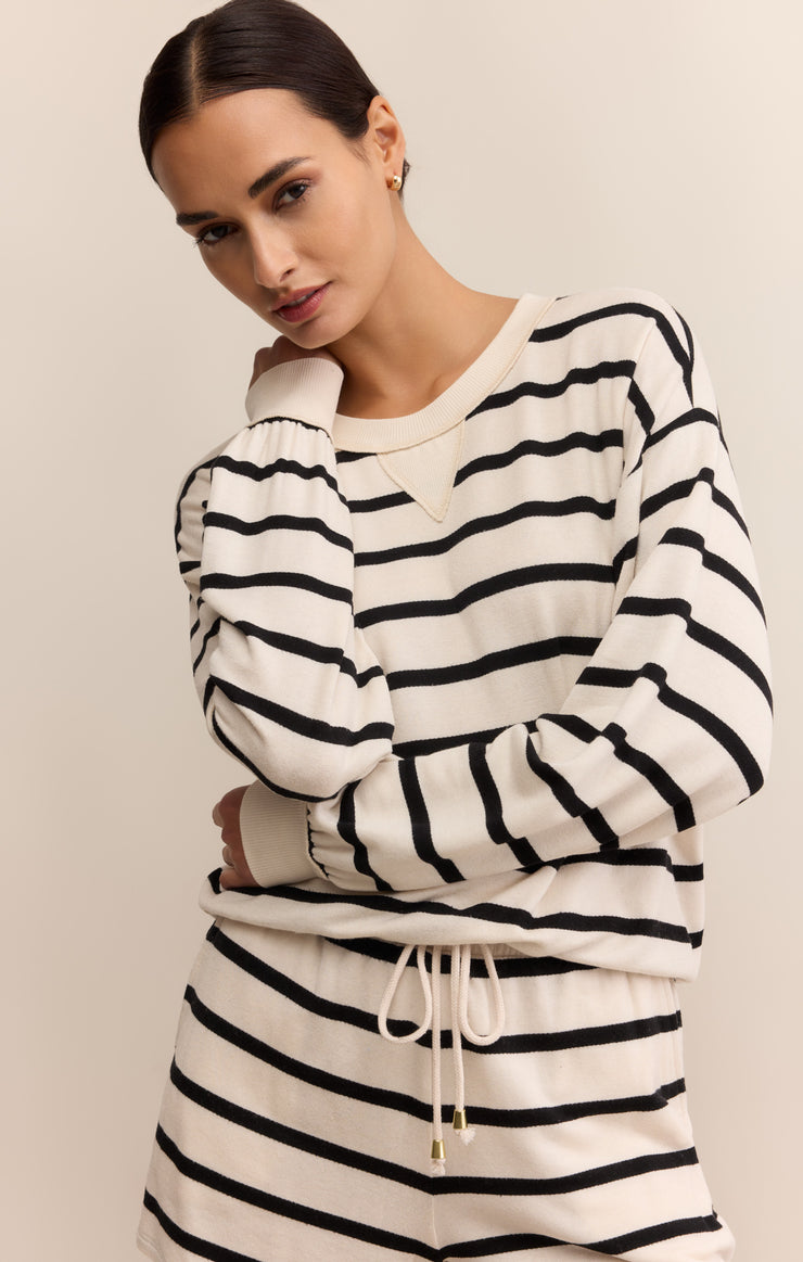 Z SUPPLY SWEATSHIRT STAND OUT STRIPED