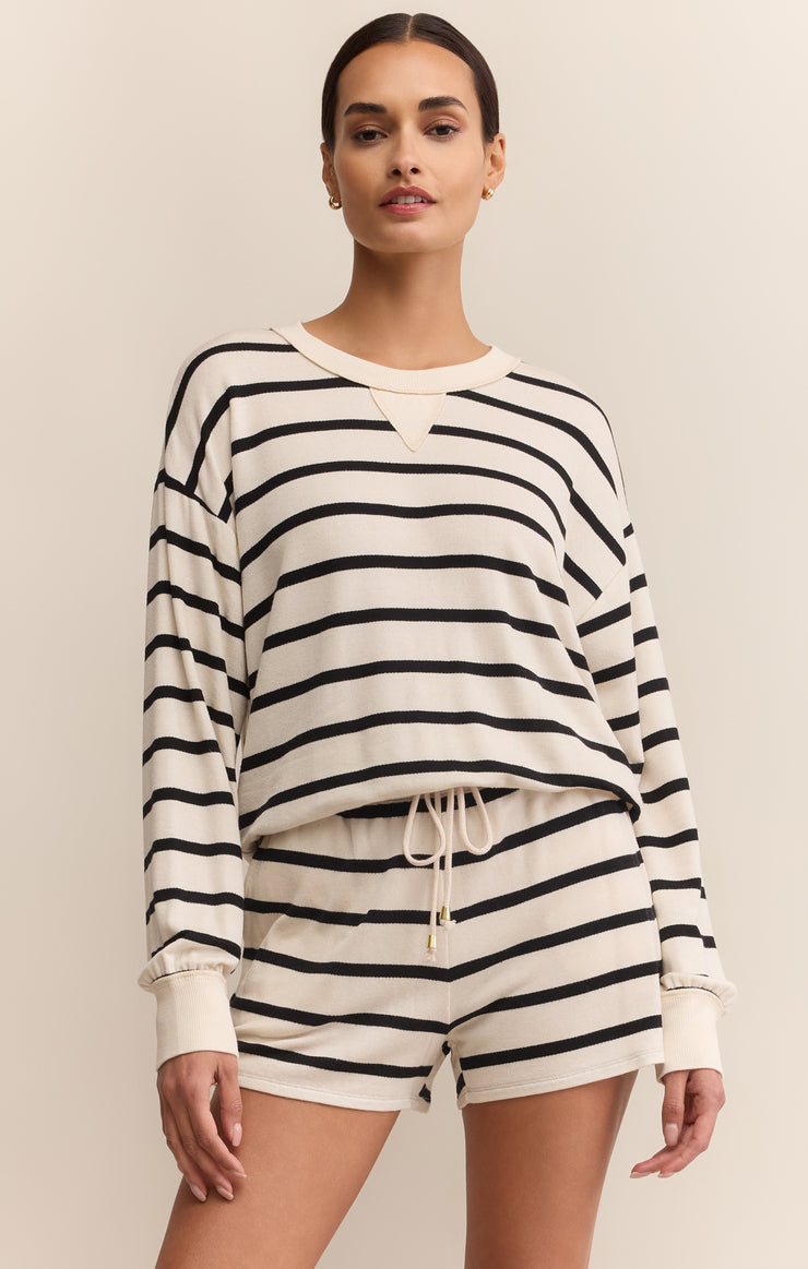 Z SUPPLY SWEATSHIRT STAND OUT STRIPED