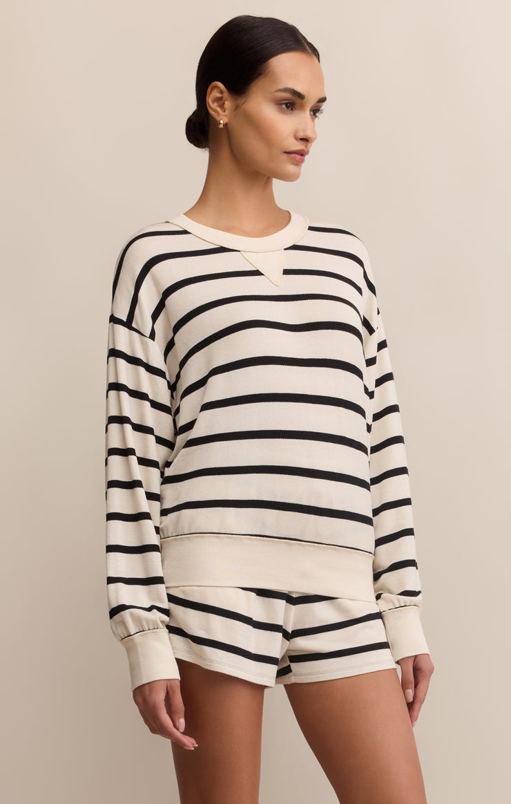 Z SUPPLY SWEATSHIRT STAND OUT STRIPED