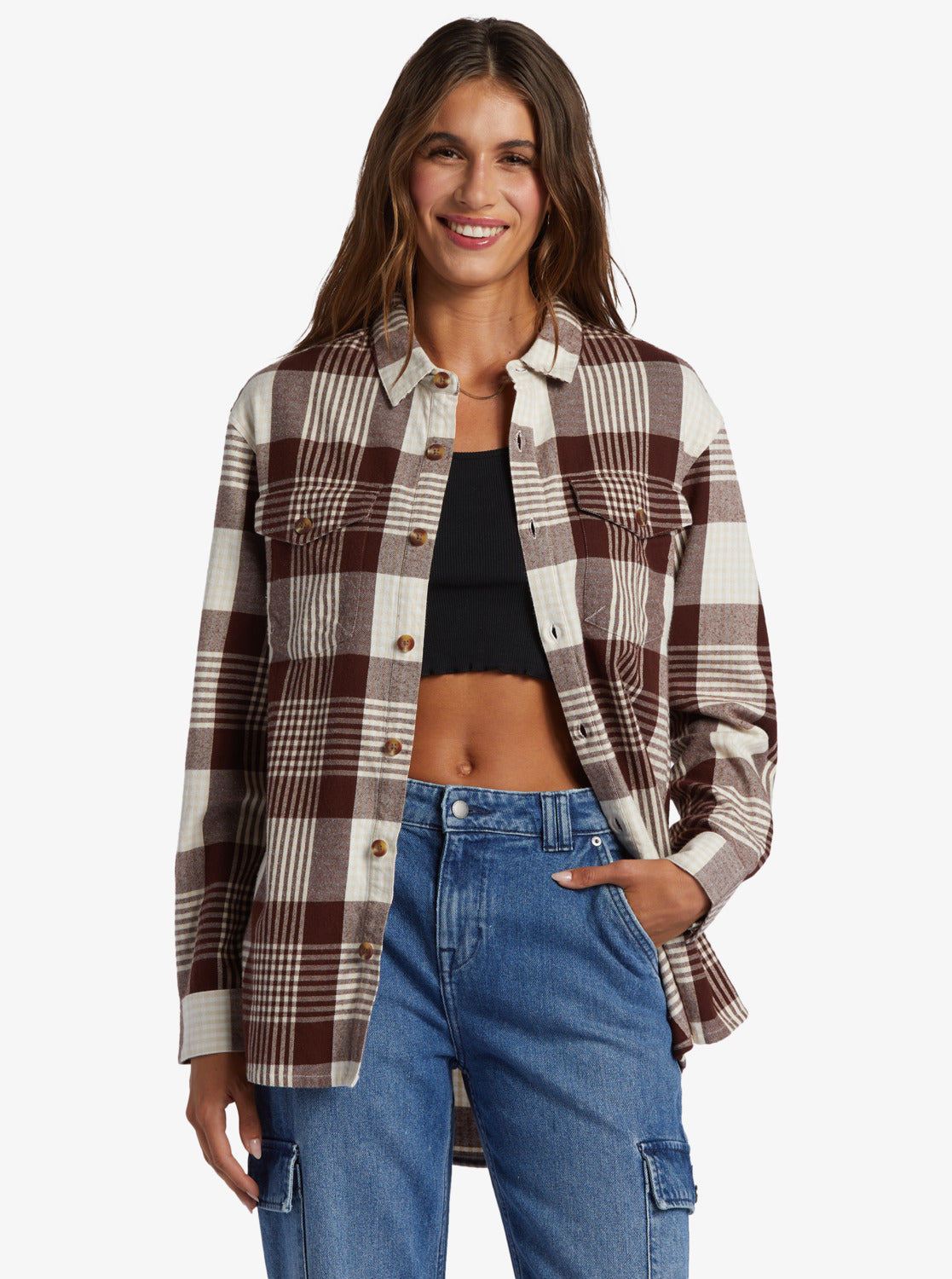 ROXY SHIRT LET IT GO FLANNEL