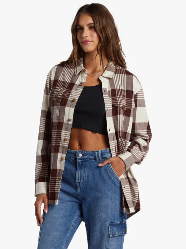 ROXY SHIRT LET IT GO FLANNEL