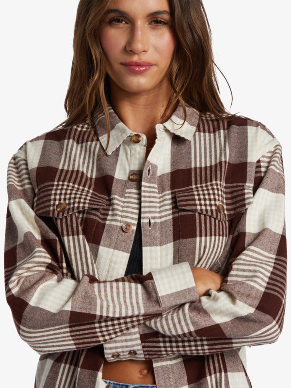 ROXY SHIRT LET IT GO FLANNEL