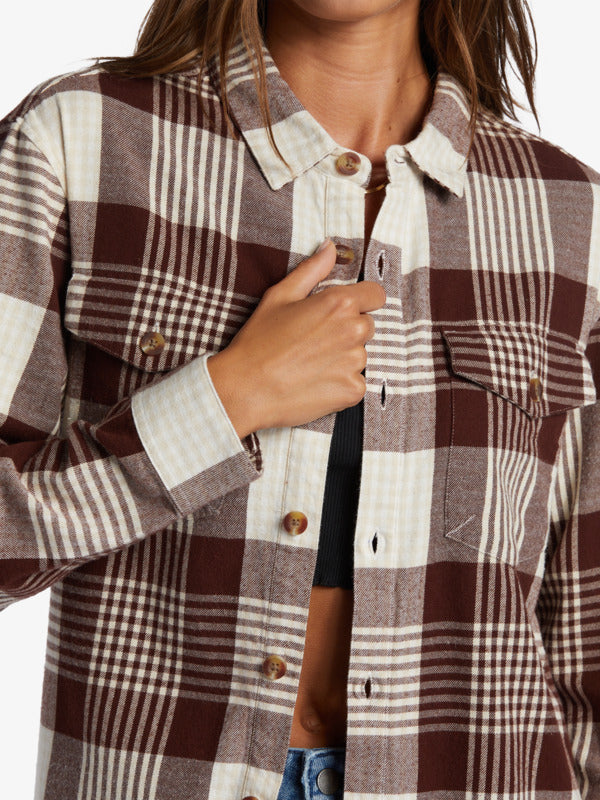 ROXY SHIRT LET IT GO FLANNEL