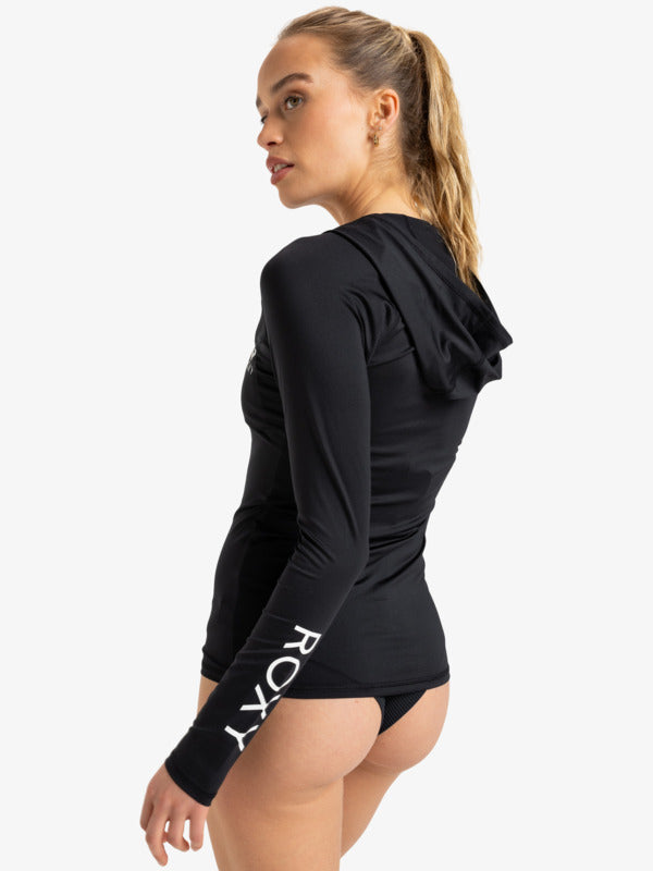 ROXY RASHGUARD NEW ESSENTIALS HOODIE ZIPPED