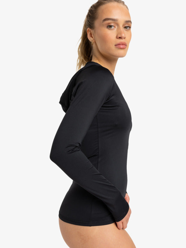 ROXY RASHGUARD NEW ESSENTIALS HOODIE ZIPPED