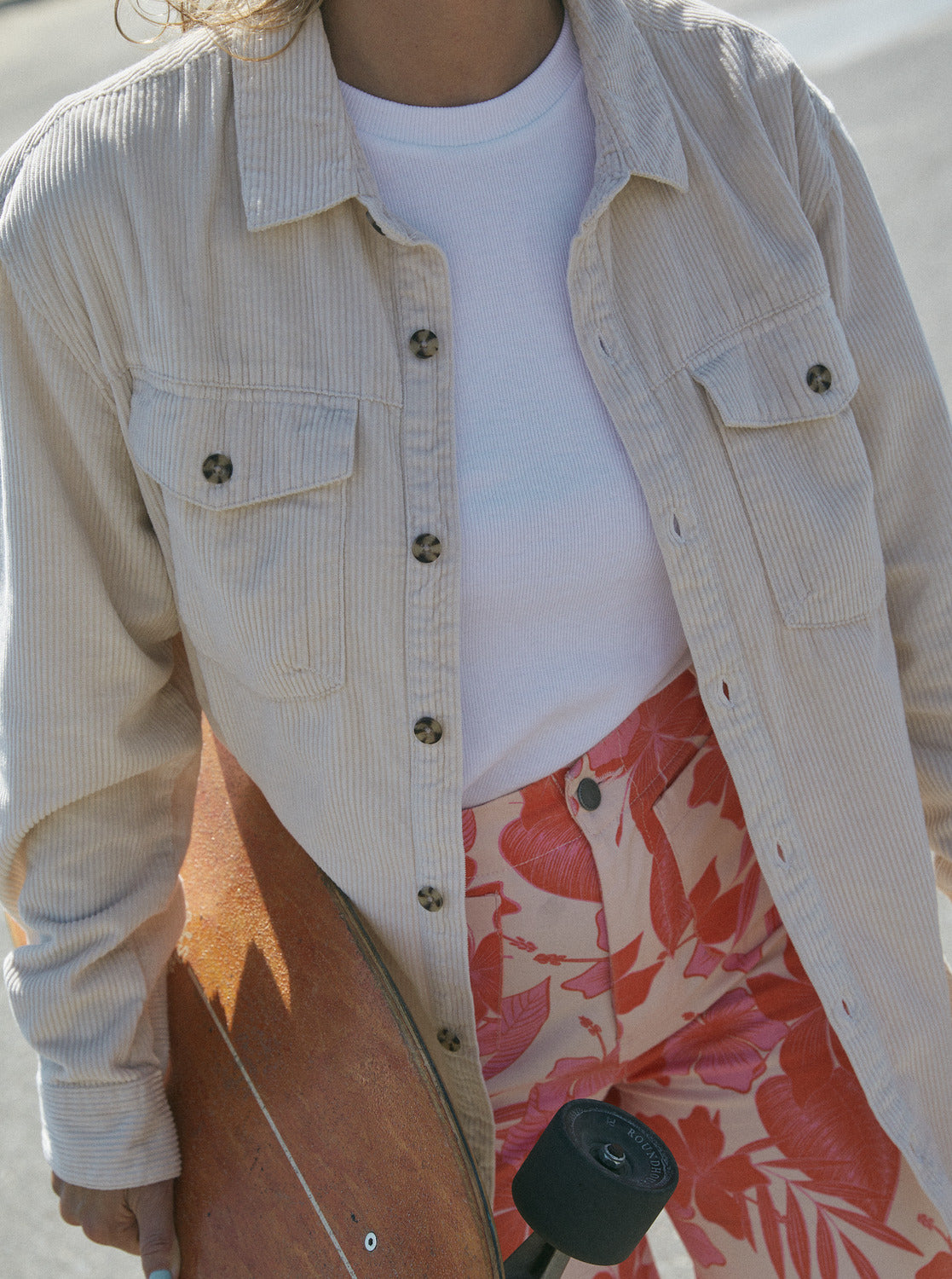 ROXY SHIRT LET IT GO CORD