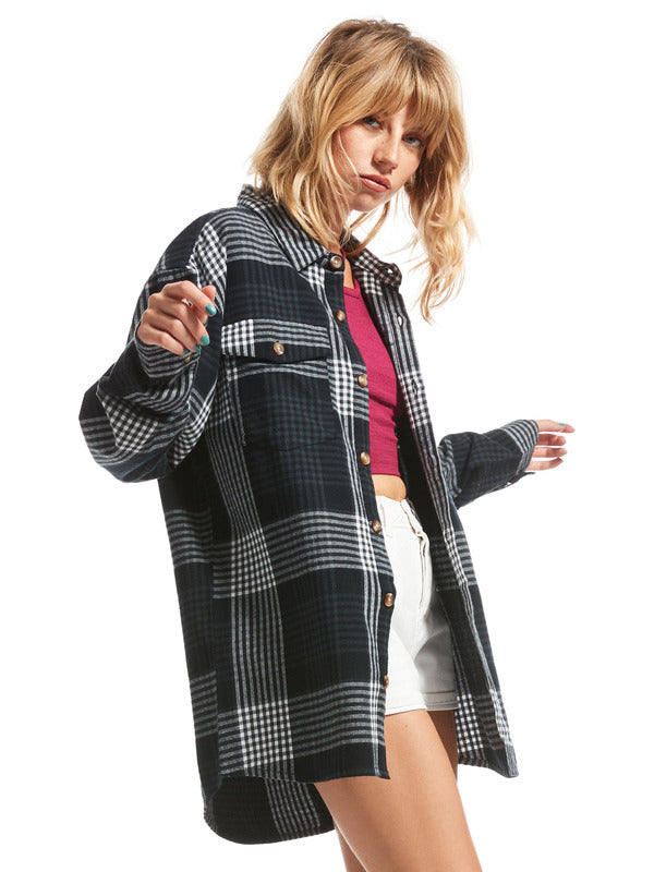 ROXY SHIRT LET IT GO FLANNEL