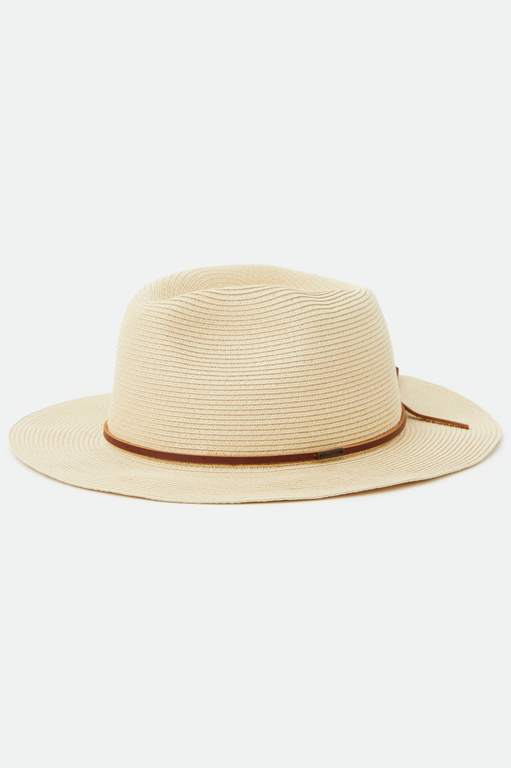 BRIXTON FEDORA WESLEY STRAW PACKABLE