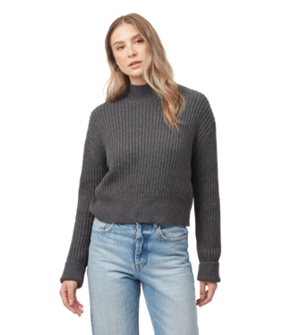 TENTREE TOP HIGHLINE RIB CROPPED MOCK NECK