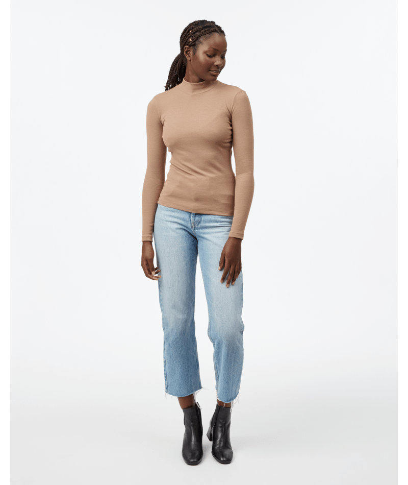 TENTREE TOP RIB MOCK NECK LONGSLEEVE