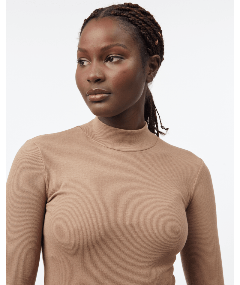 TENTREE TOP RIB MOCK NECK LONGSLEEVE