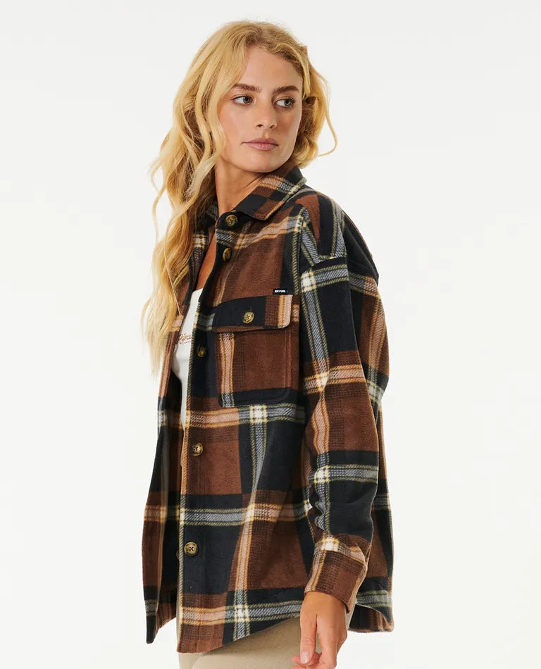 RIP CURL SHIRT SUN CLUB FLANNEL