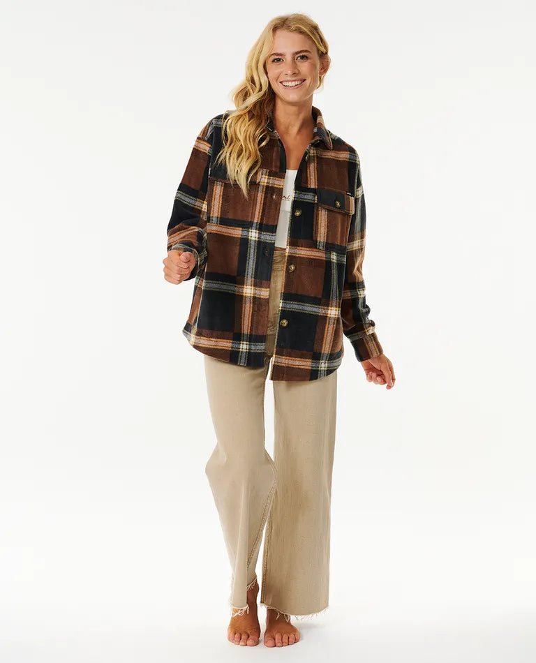 RIP CURL SHIRT SUN CLUB FLANNEL