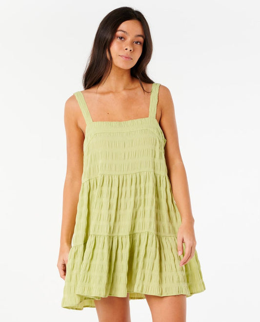 RIP CURL DRESS CALA NIGHTS SEERSUCKER