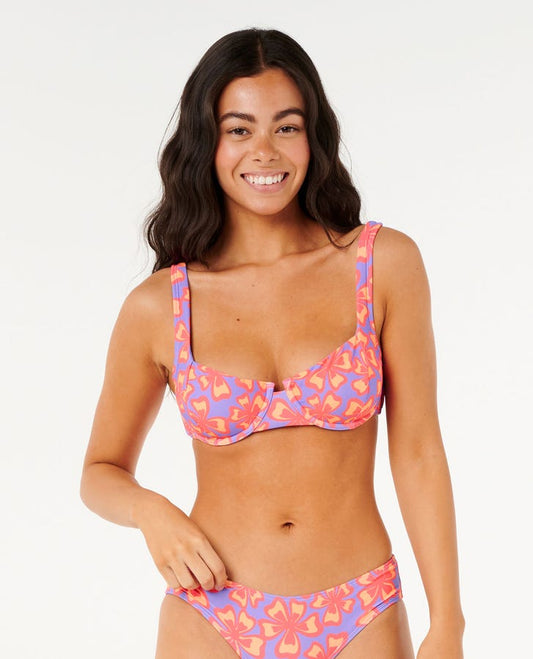 RIP CURL BIKINI TOP NEON ISLES D-DD BALCONETTE