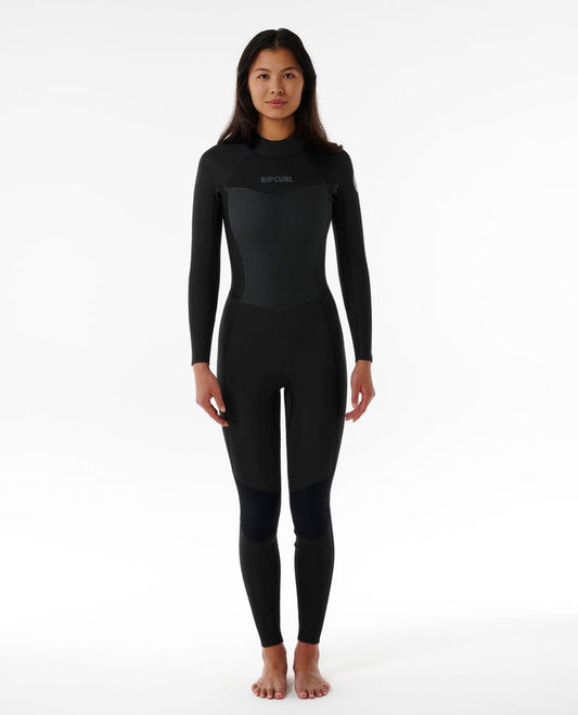 RIP CURL W WETSUIT DAWN PATROL BACK ZIP 4/3MM