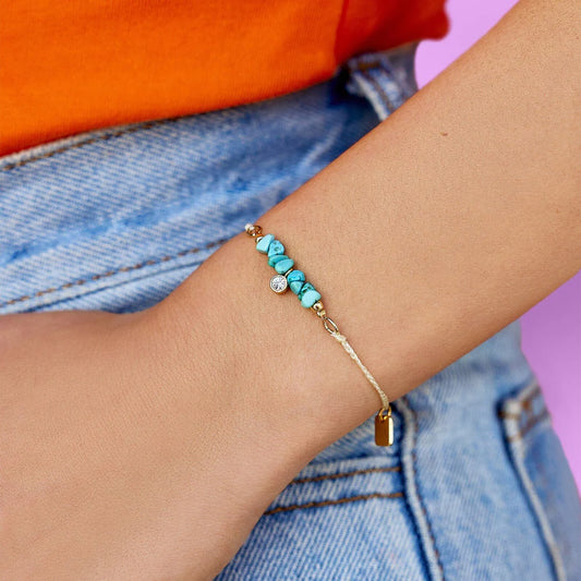 PURA VIDA BRACELET DAINTY TURQUOISE