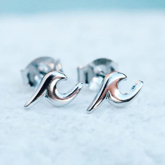 PURA VIDA EARRING WAVE STUD
