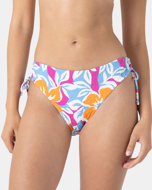 ROXY BIKINI BOTTOM TOPANGA CANYON LACE UP HIPSTER FULL