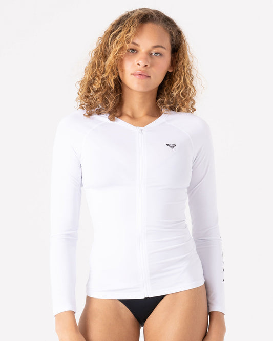 ROXY RASHGUARD NEW ESSENTIALS ZIPPED LS