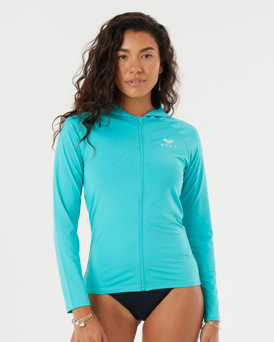 ROXY RASHGUARD NEW ESSENTIALS HOODIE ZIPPED