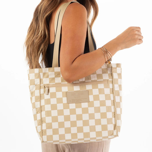 ALOHA CHECKMATE TOTE