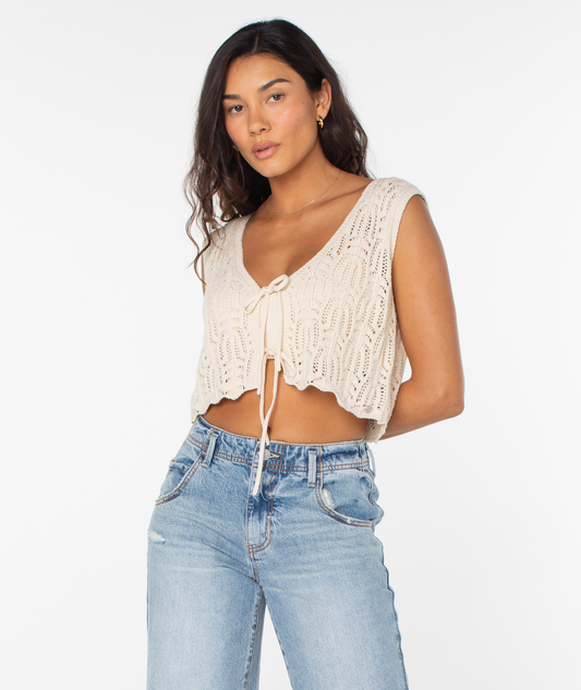 ROXY VEST BEACH BOUND CROCHET