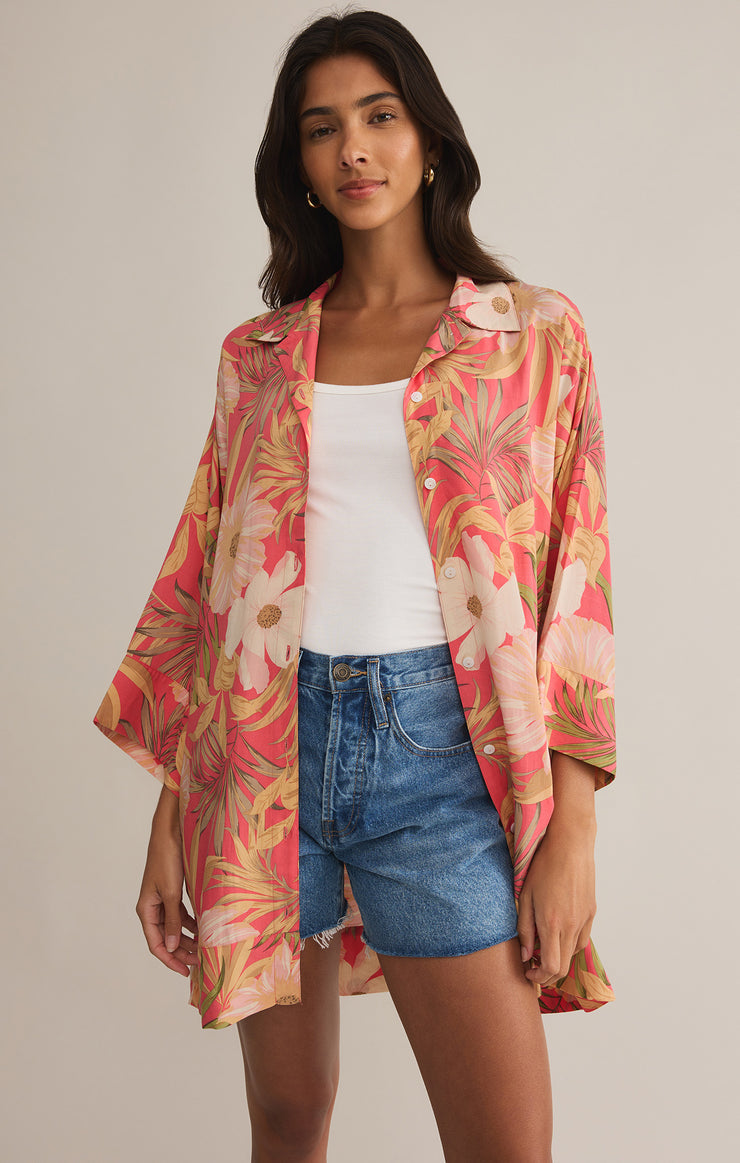 Z SUPPLY DRESS GELLAR BARRA TROPIC MINI