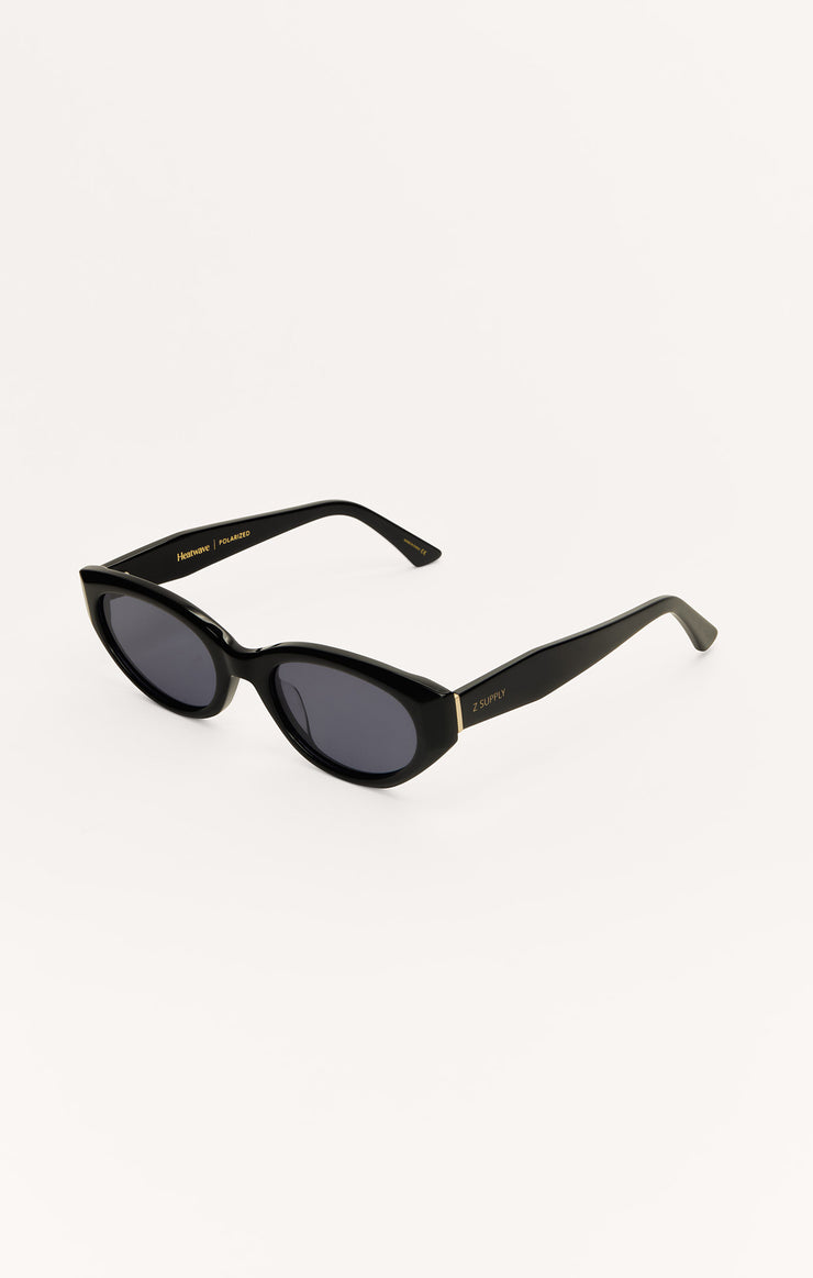 Z SUPPLY SUNGLASS HEATWAVE POLISHED BLACK | GREY
