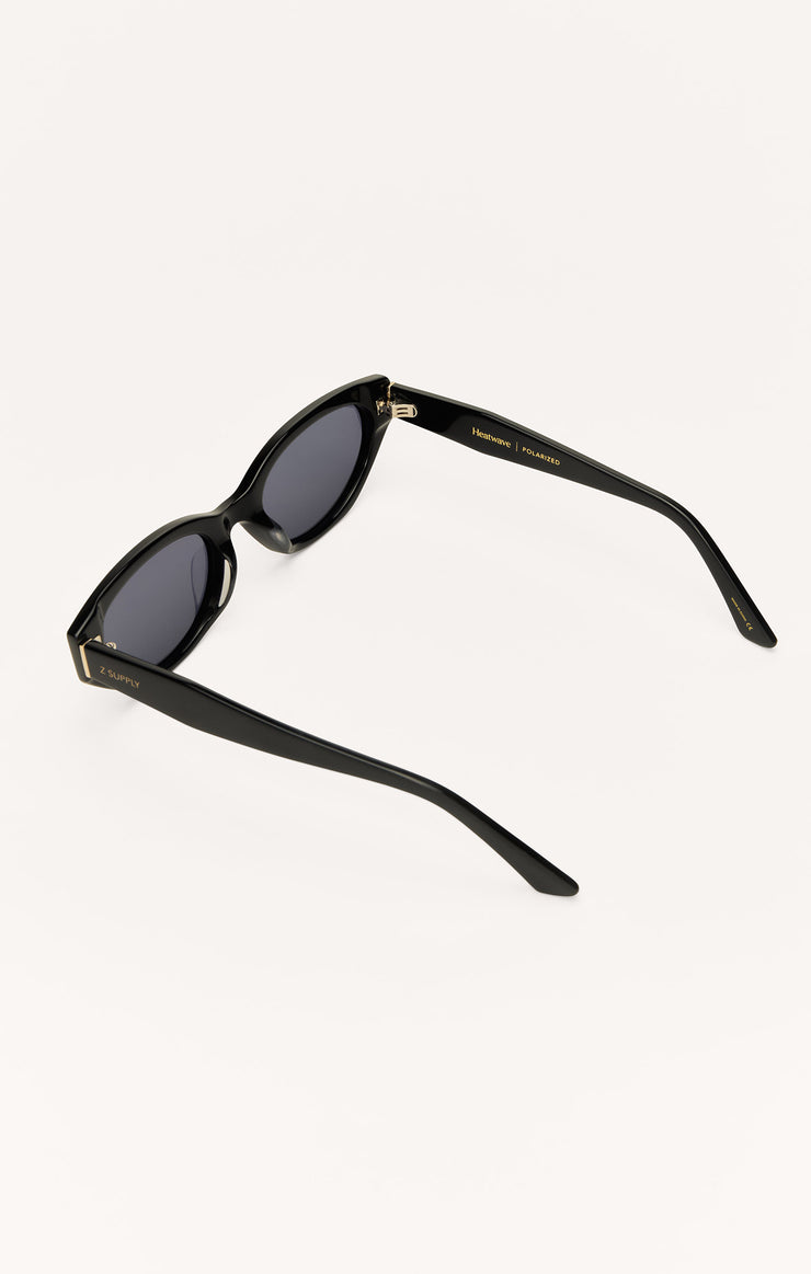 Z SUPPLY SUNGLASS HEATWAVE POLISHED BLACK | GREY