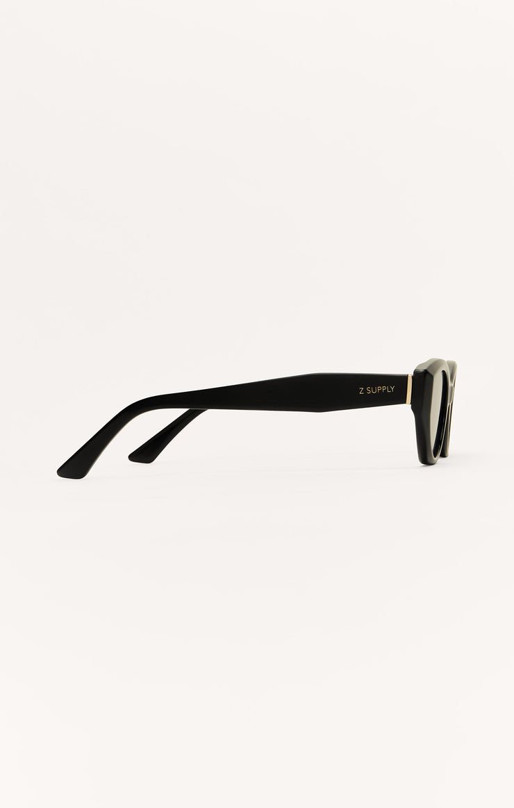 Z SUPPLY SUNGLASS HEATWAVE POLISHED BLACK | GREY