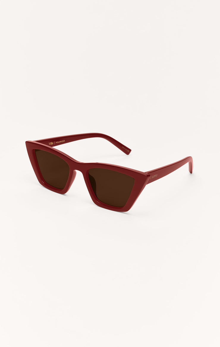 Z SUPPLY SUNGLASS VILLA MERLOT | BROWN POLARIZED