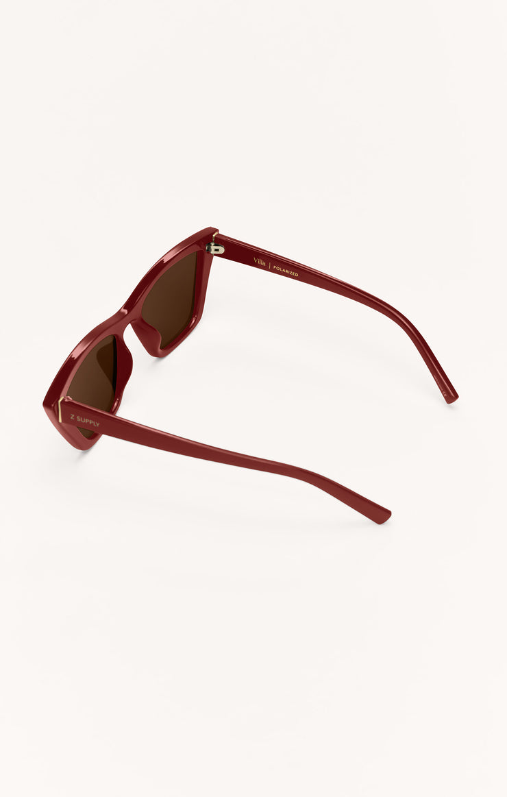 Z SUPPLY SUNGLASS VILLA MERLOT | BROWN POLARIZED