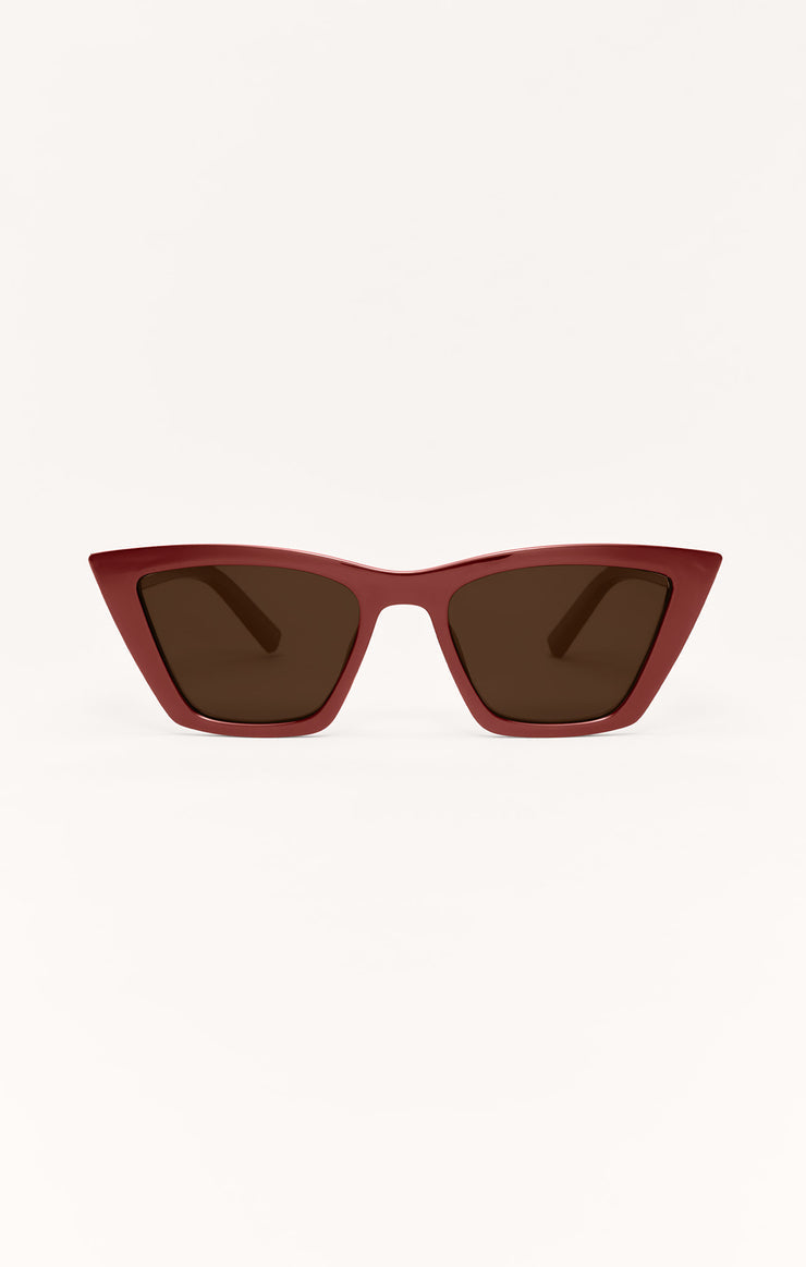 Z SUPPLY SUNGLASS VILLA MERLOT | BROWN POLARIZED