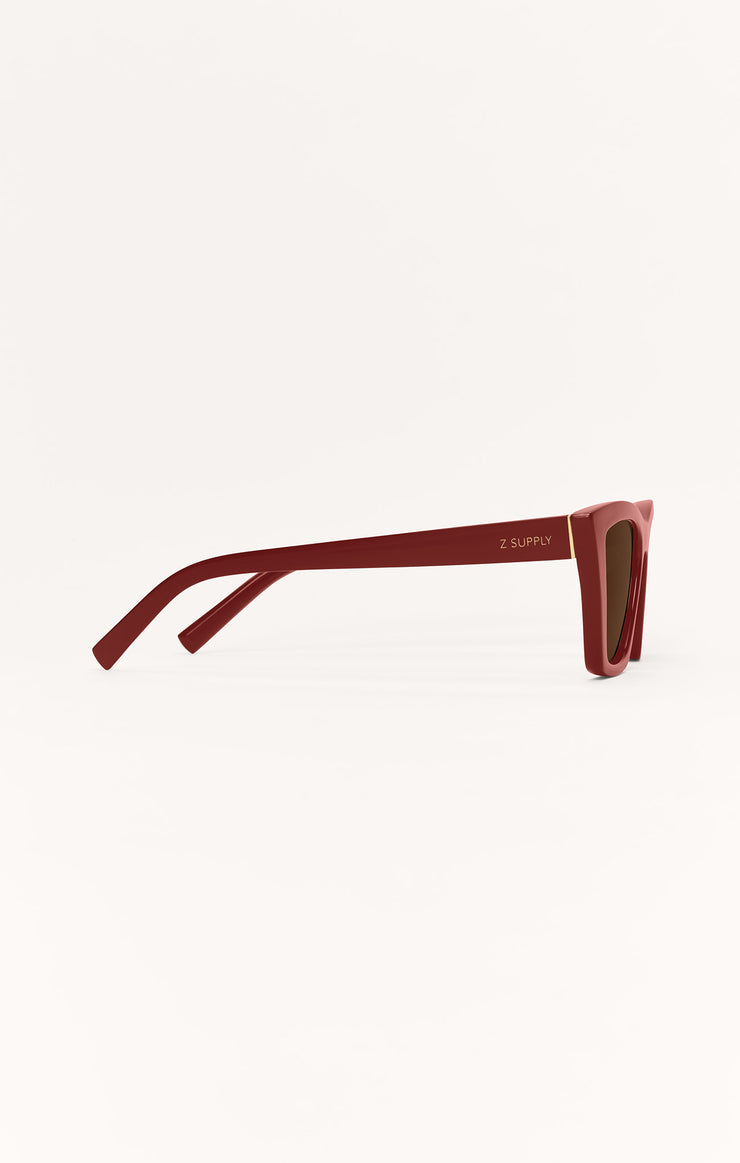 Z SUPPLY SUNGLASS VILLA MERLOT | BROWN POLARIZED