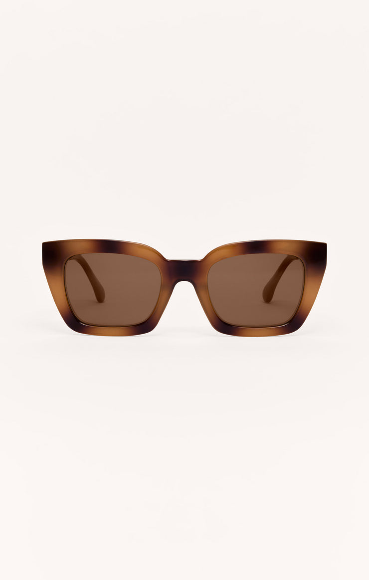 Z SUPPLY SUNGLASS HIDEAWAY BROWN TORTOISE | BROWN