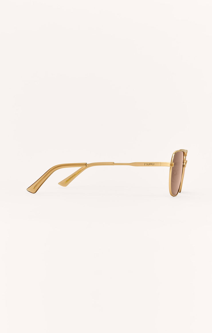 Z SUPPLY SUNGLASS SKYLINE GOLD | BROWN