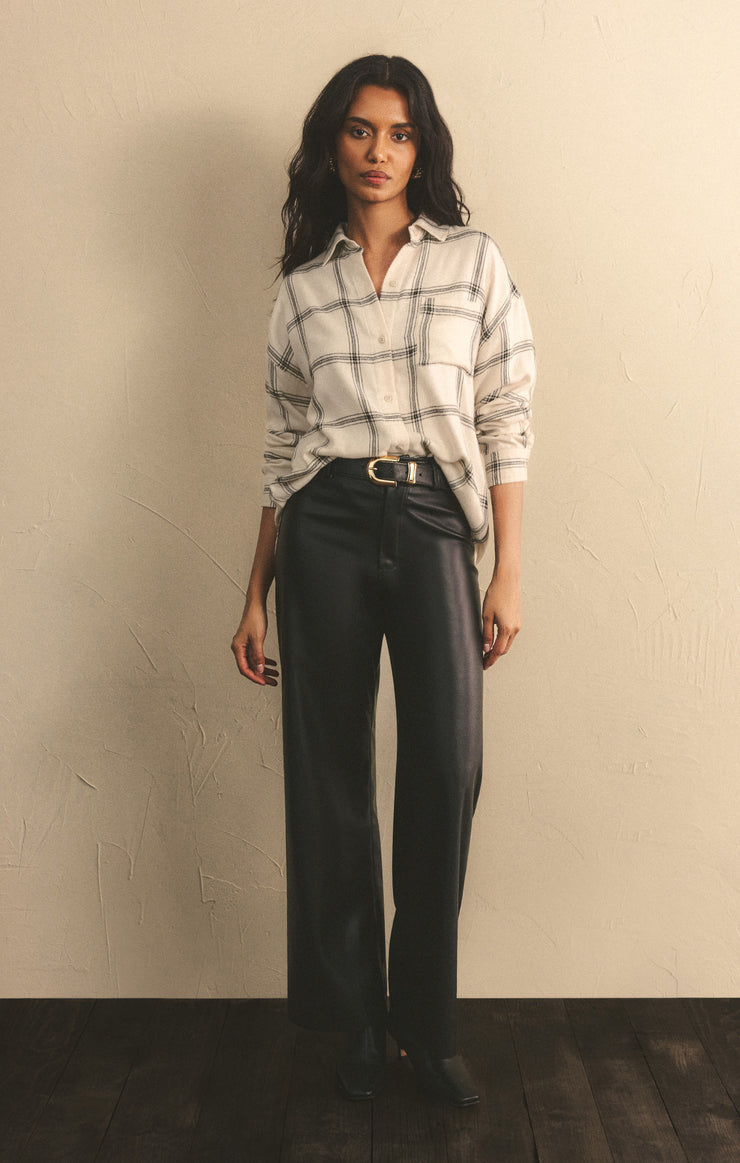 Z SUPPLY PANT RILYNN FAUX LEATHER PANT